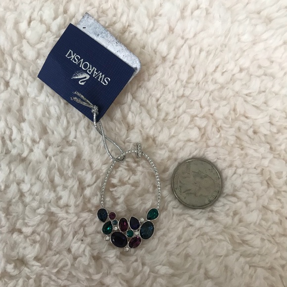 Swarovski silver crystal necklace pendant - Picture 1 of 4